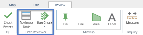 The Data Reviewer toolbar The Data Reviewer toolbar