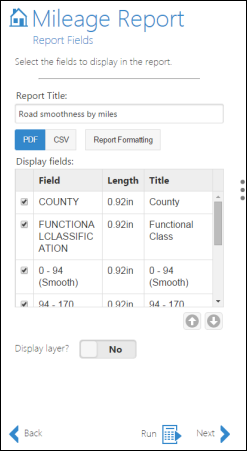 Report Fields Report Fields