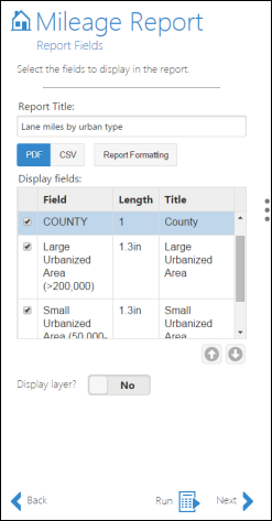 Report Fields Report Fields